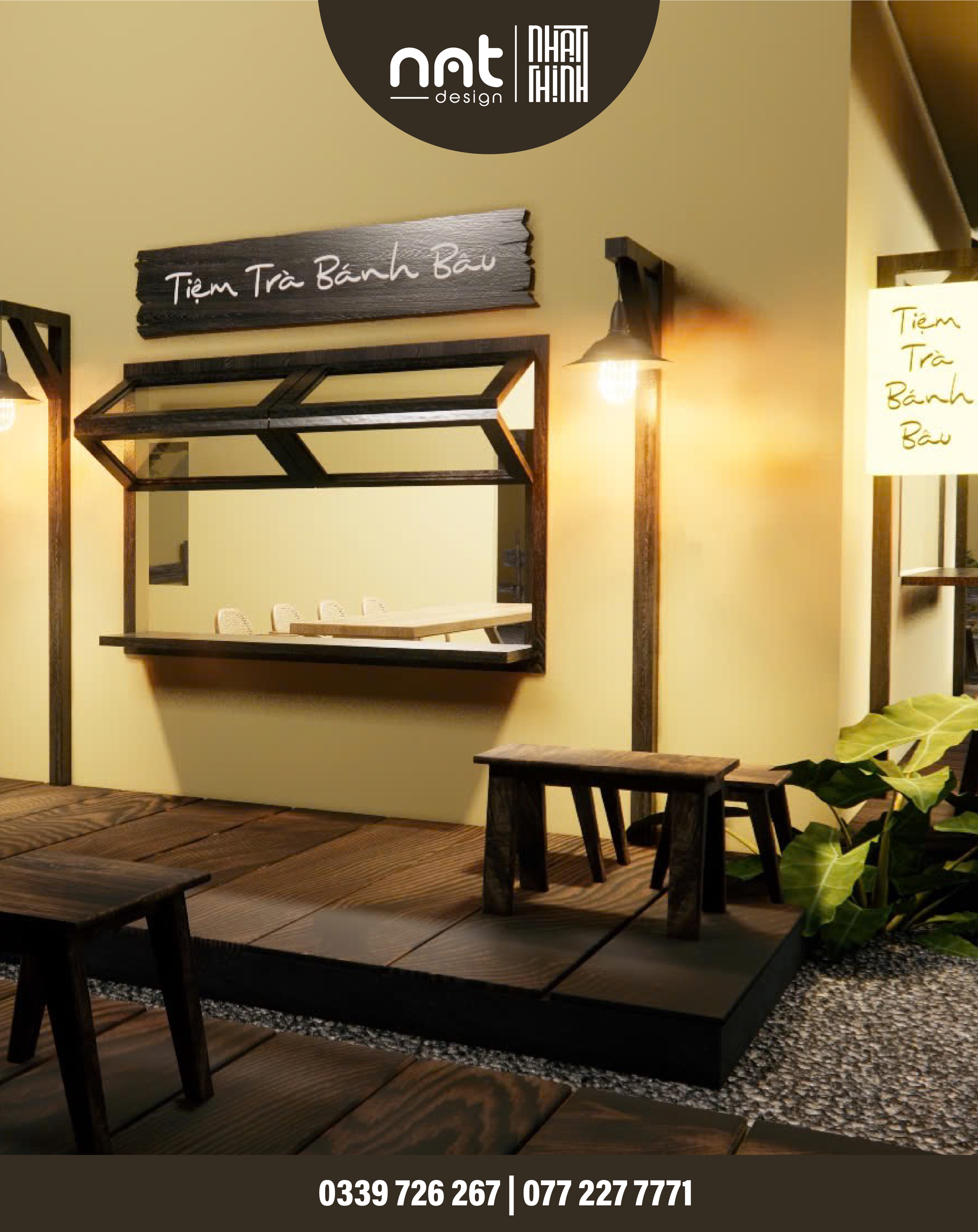 DỰNG 3D - SET UP TIỆM TRÀ BÁNH BÂU